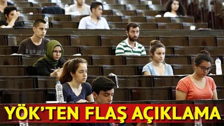 YÖKten sınav geçiş hakkı için flaş açıklama