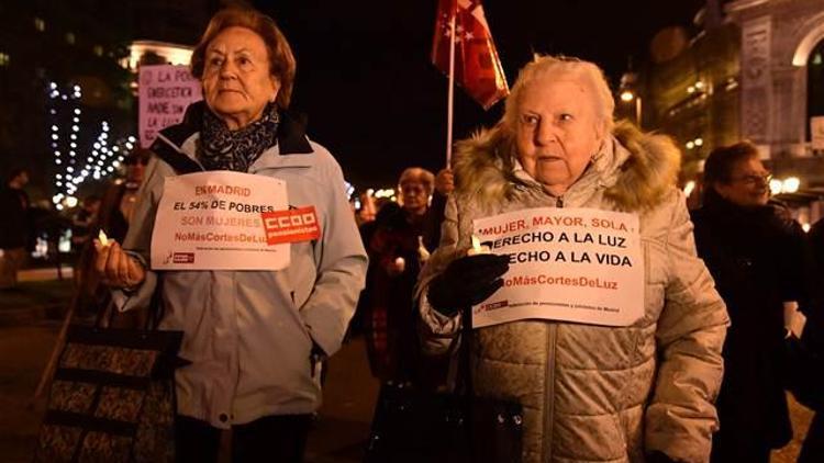 Zam protestosu... İspanya karardı