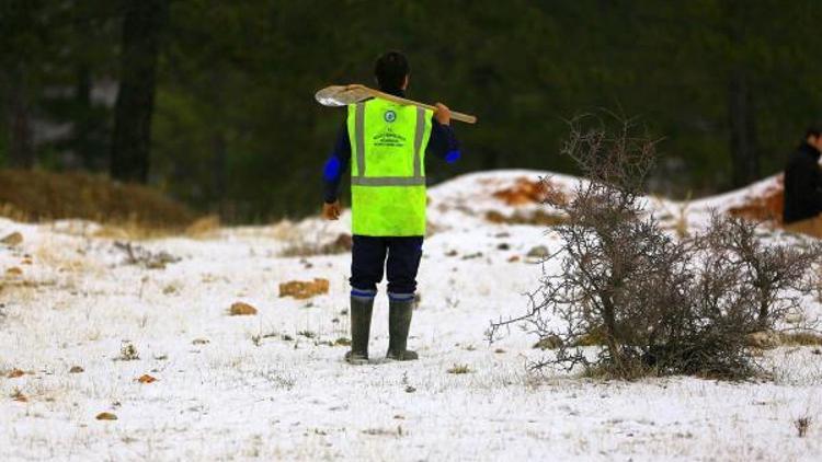 Eksi 20 derecede çalışmaya devam ettiler