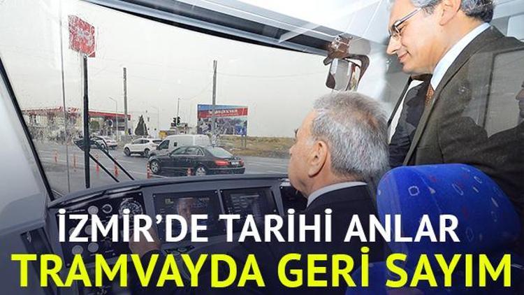 Kocaoğlu, Karşıyakada tramvay kullandı