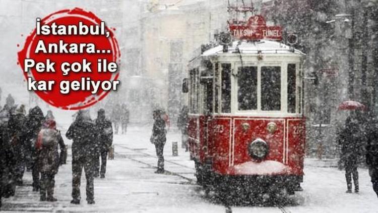 Meteorolojiden İstanbul ve Ankara için kuvvetli kar yağışı uyarısı