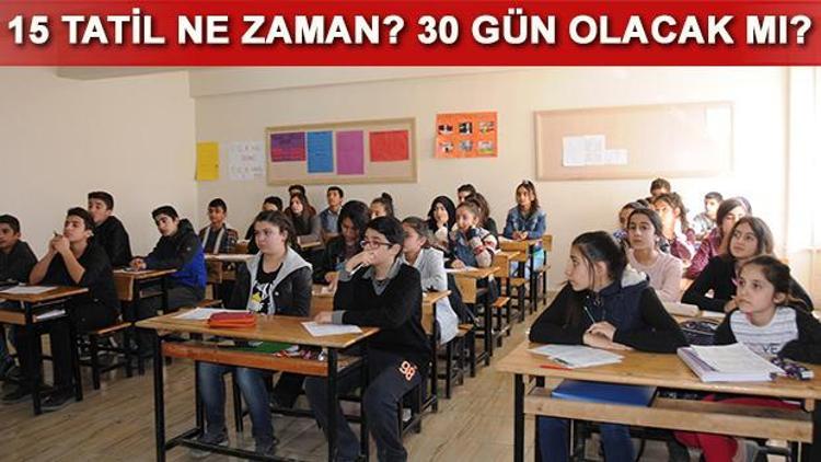 Sömestr hangi gün başlayacak 15 tatil ne zaman