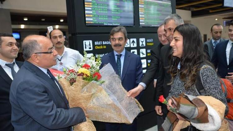 Ordu-Giresun Havalimanında bir milyonuncu yolcu heyecanı