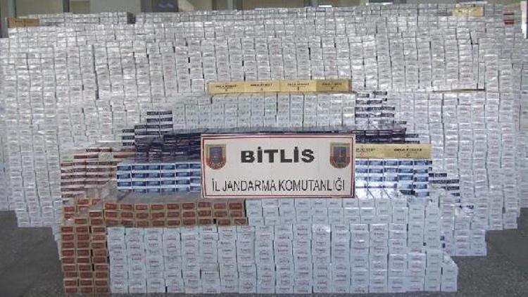 Bitlis’te 20 bin 110 paket kaçak sigara ele geçirildi