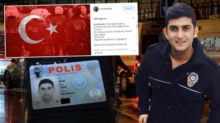 Şehit polisin son paylaşımı