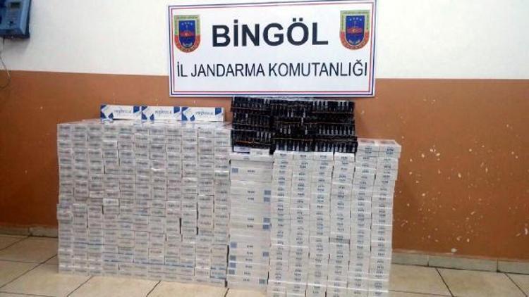 Bingöl’de 140 bin liralık kaçak sigara ele geçirildi