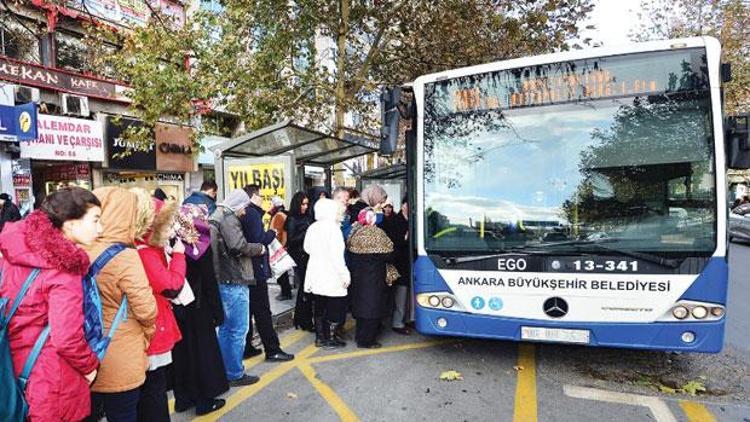 Ankarada toplu taşıma ücretlerine zam