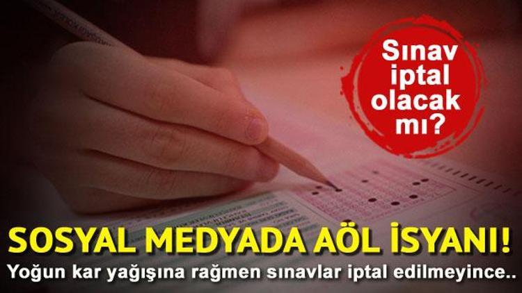 AÖL 8 Ocak Pazar sınavı iptal edilecek mi - AÖL sınavı ertelendi mi