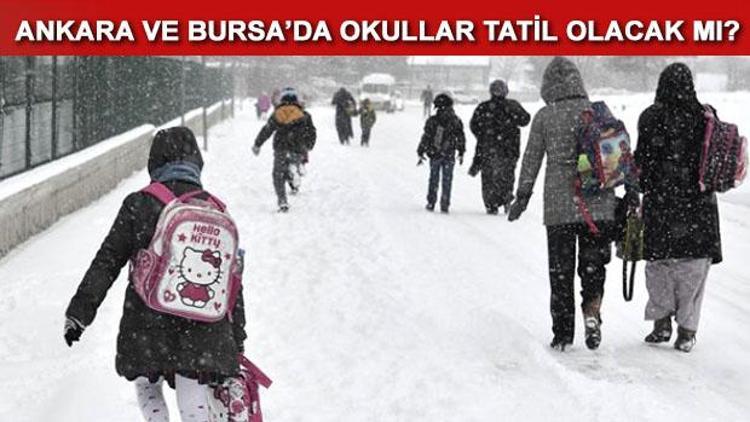 Bursadan beklenen tatil haberi geldi Ankarada yarın okullar tatil olacak mı