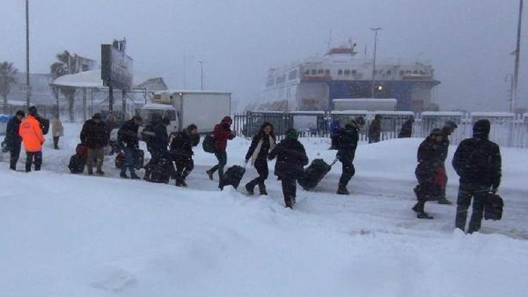 Bandırma- Bursa karayolunda araçların geçişine kontrollü izin veriliyor (2)