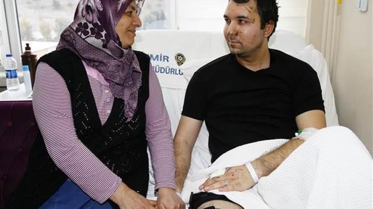 Yaralı polis İzmirdeki terör saldırısını anlattı