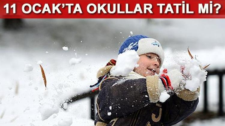 11 Ocak Çarşamba günü okullar tatil edilecek mi Yarın İstanbulda okullar tatil mi