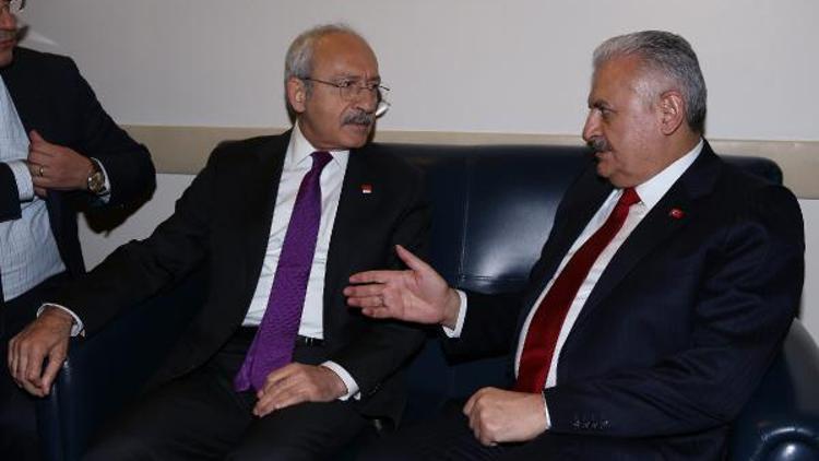 Başbakan Yıldırım ve CHP lideri Kılıçdaroğlu Mecliste görüştü (Tekrar)