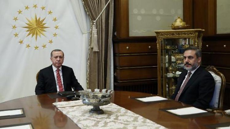 Cumhurbaşkanı Erdoğan, MİT Müsteşarı Fidanı kabul etti