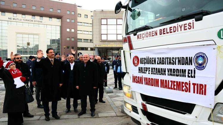 Keçiören’den Halep’e Zabıta yardımı