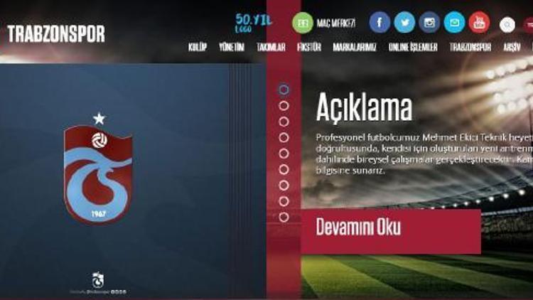 Trabzonspor’dan Mehmet Ekici açıklaması
