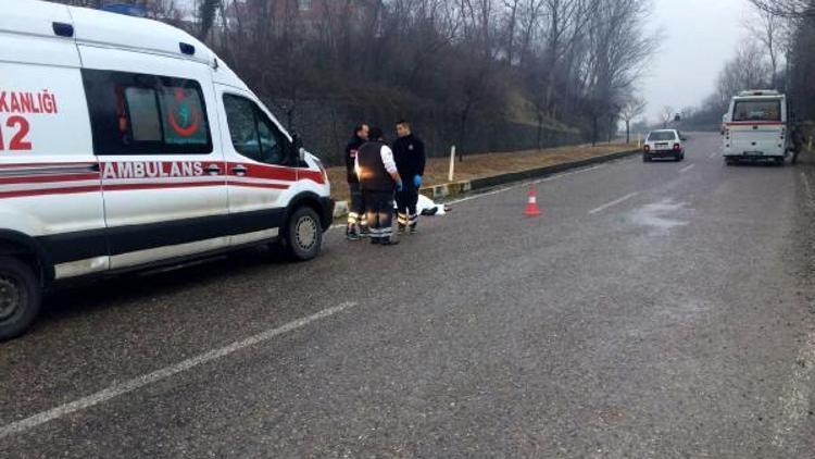 Zonguldakta minibüsün çarptığı yaya öldü