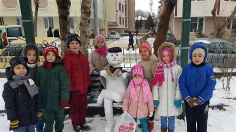 Kardan adam yarışmasından yedi birinci çıktı