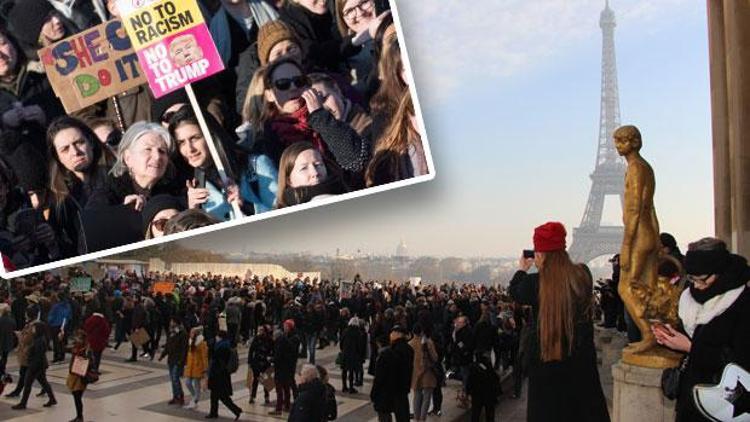Avrupa’da kadınlar Trump’a karşı yürüdü