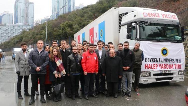 Beykent Üniversitesi öğrencilerinden Halep’e yardım eli