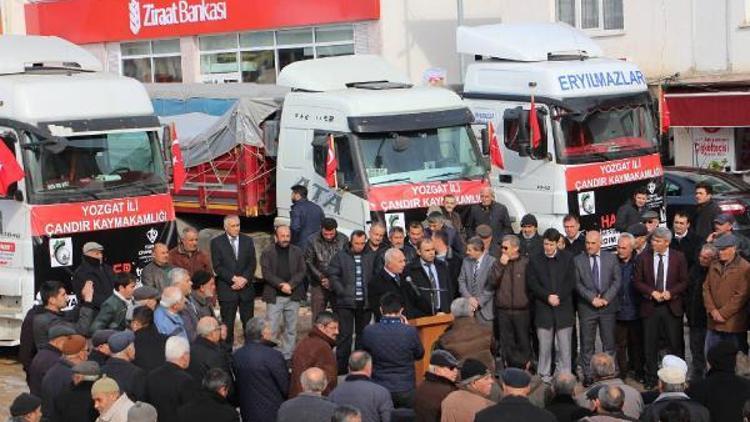 Çandır ilçesinden Halep’e 96 ton un gönderildi