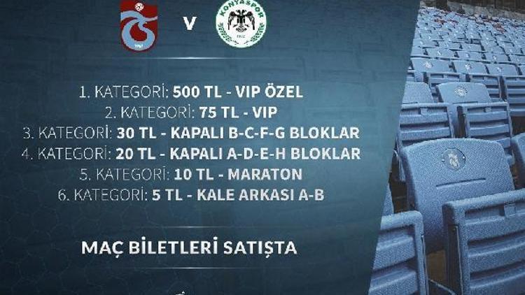 Trabzonspor’un Atiker Konyaspor kupa maçının bilet fiyatları açıklandı