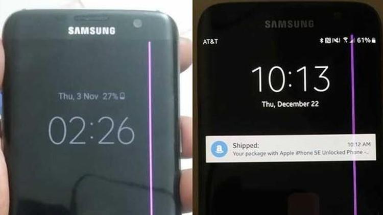 Samsungtan pembe çizgili ekran açıklaması