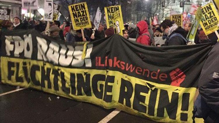 Viyana’da ‘Anti Faşist’ gösteri