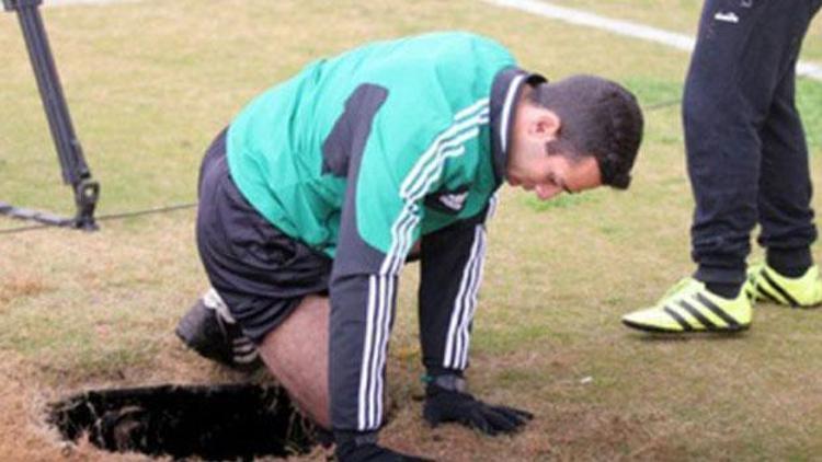 Futbol sahalarında görülmemiş olay