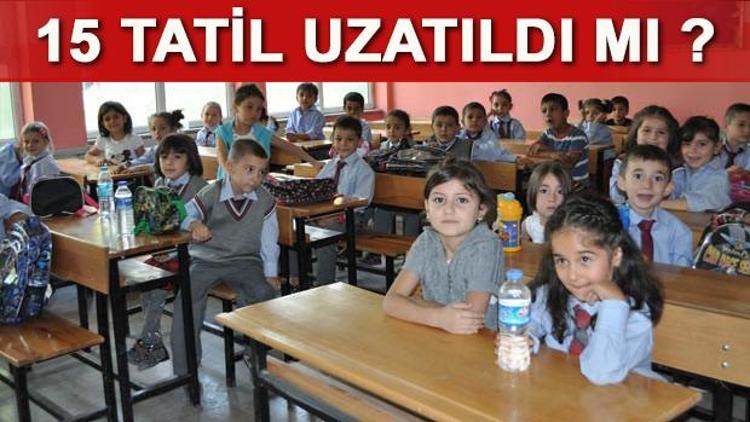 Sömestr tatili (15 tatil) ne zaman bitecek Yarı yıl tatili uzatıldı mı