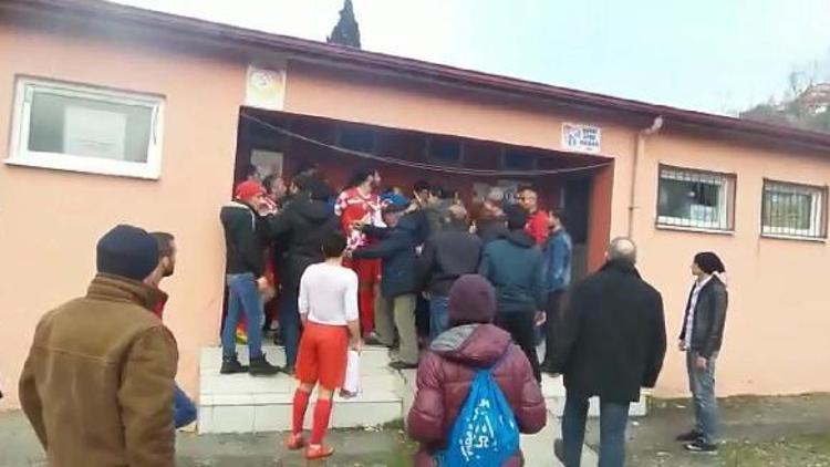 Zonguldakta amatör maçta kavga