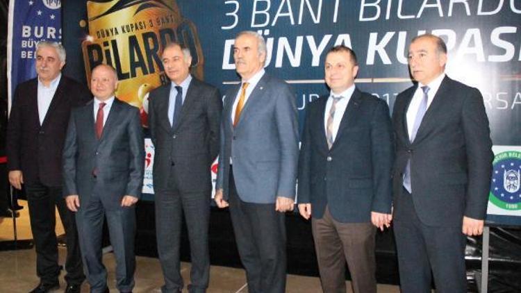3 Bant Bilardo Dünya Kupası Bursa’da başladı