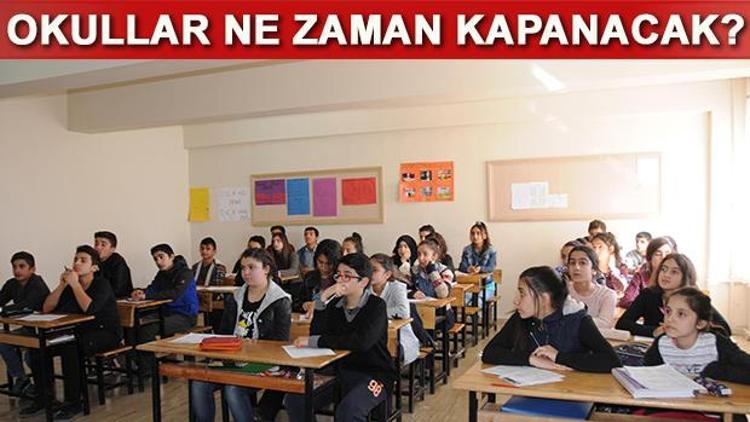 Yaz tatili ne zaman 2017 okullar ne zaman kapanacak