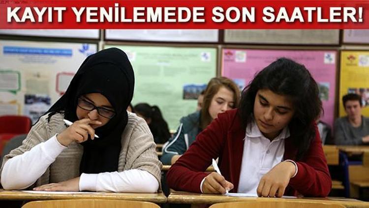 AÖL kayıt yenileme için son saatler 2017 açık lise kayıt işlemi