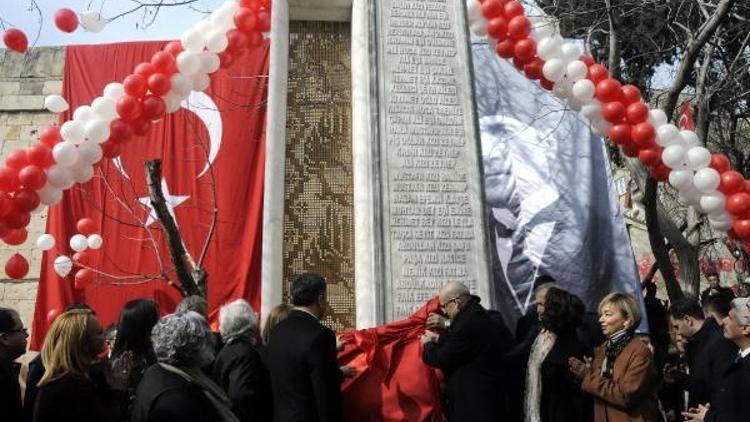 Türkiyenin ilk Kadın şehitler anıtı açıldı