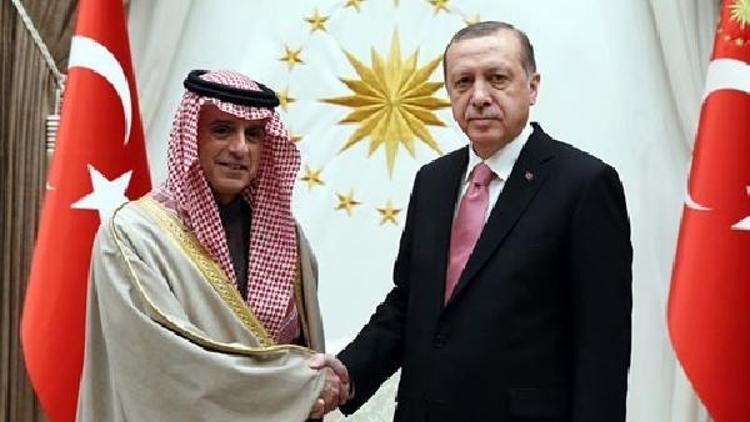 Suudi Arabistan Dışişleri Bakanı Jubeir Cumhurbaşkanlığı Sarayında