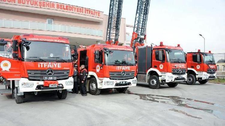 Samsun Büyükşehir Belediyesi itfaiyesi artık daha güçlü