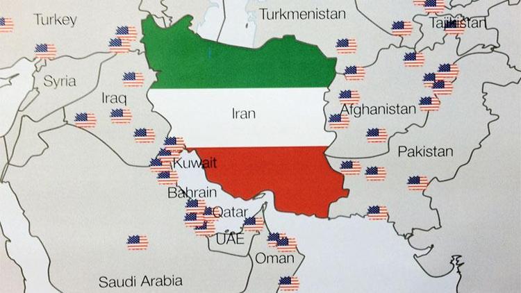 İranı köşeye sıkıştıran harita... Her yerdeler