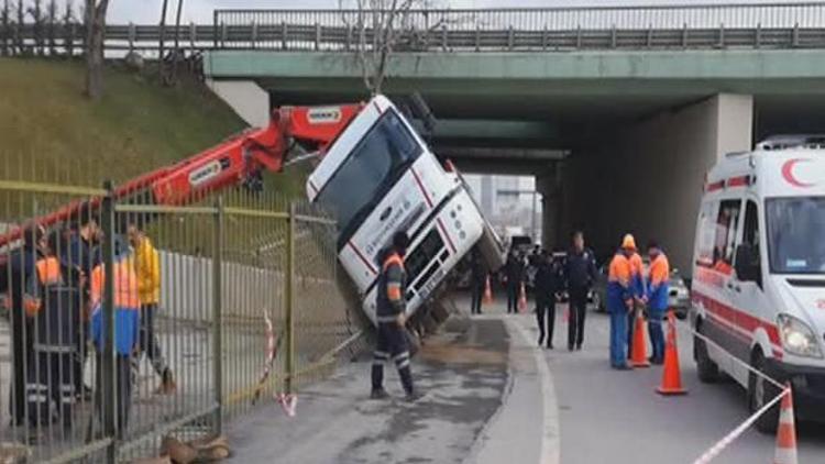 İstanbulda ulaşımın kritik noktasında faciadan dönüldü