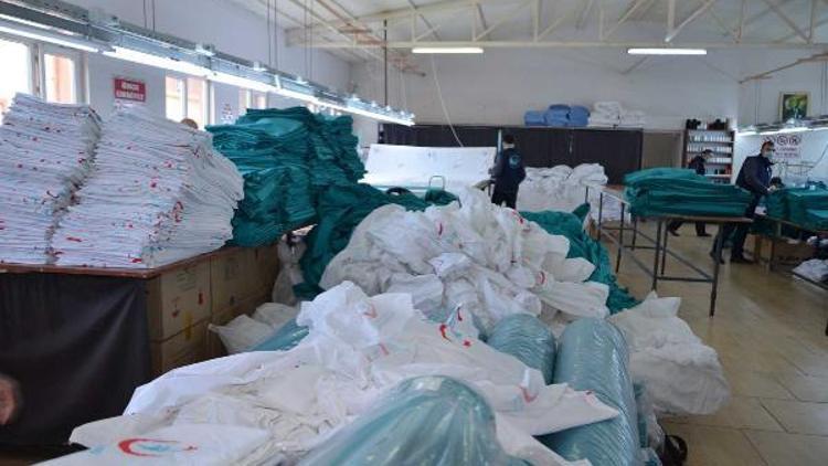 Hastanelerin tekstil ihtiyaçlarını mahkumlar üretecek