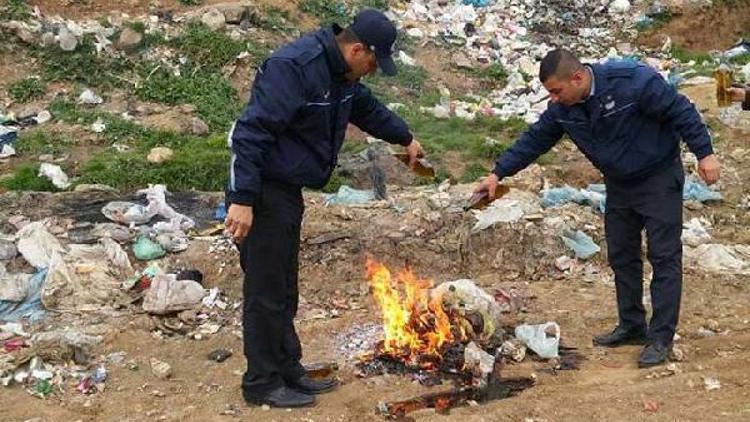 İslahiyede, sahte zeytinyağı imha edildi