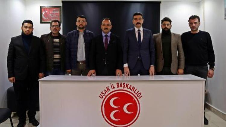 AK Partili başkandan MHP il ve ilçe teşkilatına ziyaret