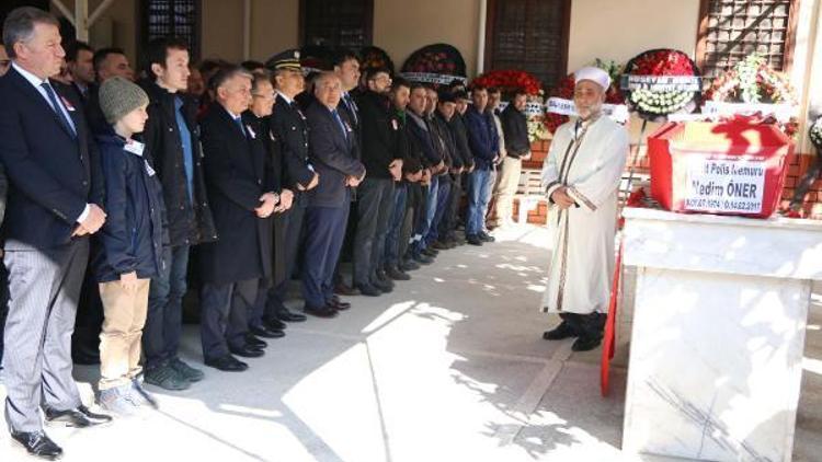 Şehit polis memuru son yolculuğuna uğurlandı