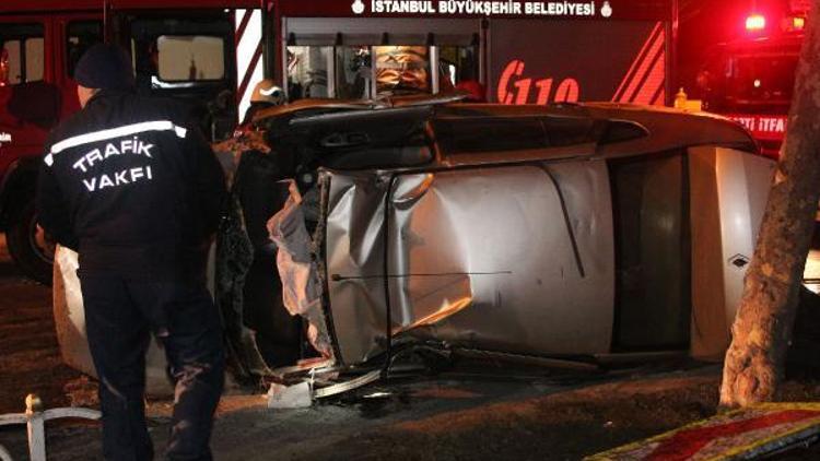 Beşiktaşta trafik kazası: 1 yaralı