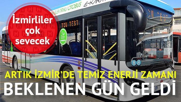 İzmir’in elektrikli otobüsleri geldi