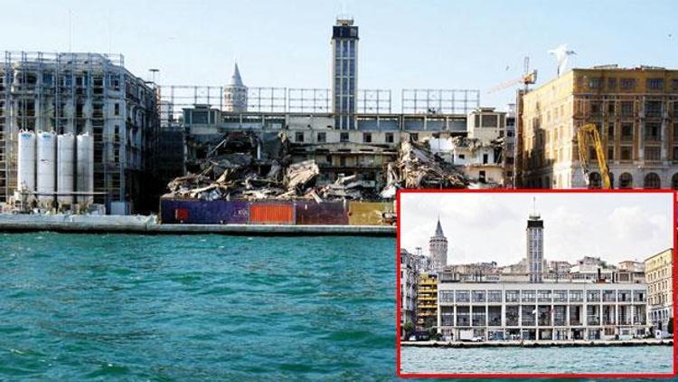 Karaköy yolcu salonu yıkıldı