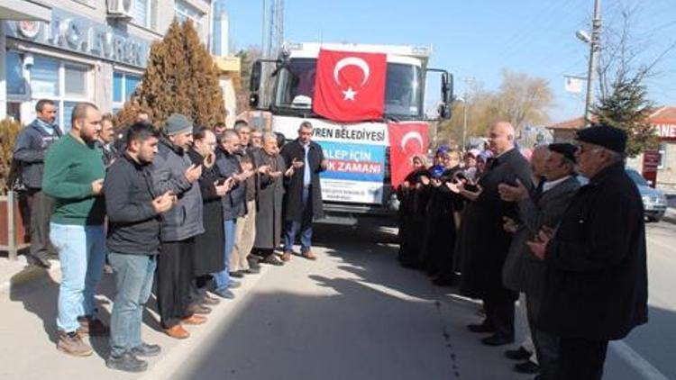 Evren’den Halep’e yardım TIR’ı