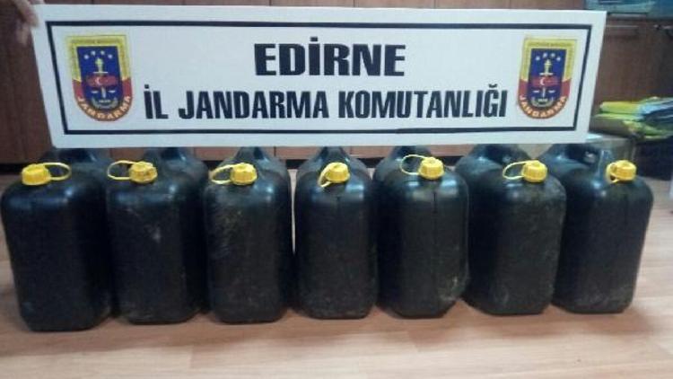 Edirne’de 153 litre asit anhidrit ele geçirildi