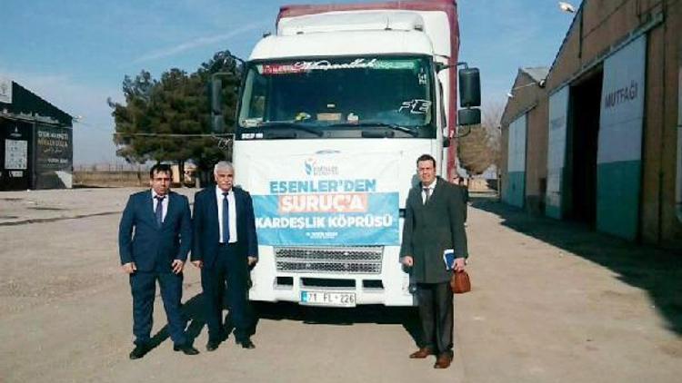 Esenler Belediyesi’den Suruç’a yardım