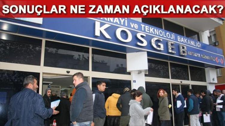 KOSGEB sıfır faizli kredi sonuçları ne zaman açıklanacak